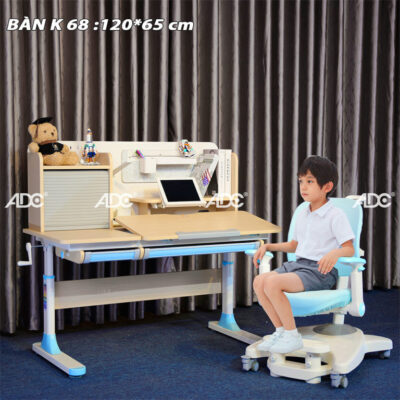 BÀN HỌC THÔNG MINH ADC KIDS K68 — GIÚP TRẺ NGỒI ĐÚNG TƯ THẾ, THẮP SÁNG NIỀM ĐAM MÊ HỌC TẬP